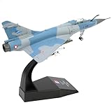 pilote avion mirage f1 1 NUOTIE 1/100 Mirage 2000C-5F 2-EB Avion de chasse de l\'armée de l\'air française 3e escadron Stork 2-EB Modèle réduit en métal moulé sous pression Avion militaire avec support pour collectionneurs adul