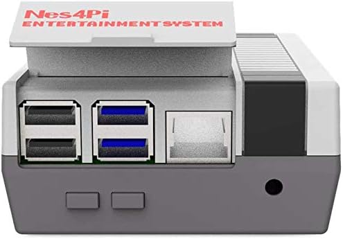 GeeekPi Raspberry Pi 4 Case, Raspberry Pi 4 Case with Cooling Fan, Raspberry Pi 4 Heatsink, Retro Gaming Nes4Pi Case for Raspberry Pi 4 Model B/4B