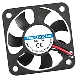 Snorvixre Hocheffizienter DC5010-Lüfter, leiser Betrieb, hydraulische Lagertechnologie, 5/12 / 24 V, für Elektronik und Server Effizienter Lüfter