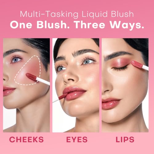 Liquid Blush for Cheeks, Dewy Hydrating Lip & Cheek Tint - image 5