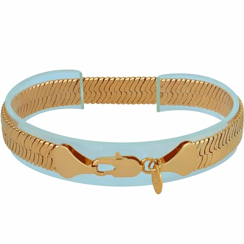 LIFETIME JEWELRY Luxury 24k Real Gold Plated Bracelet Flexible Herringbone Bracelet Women Bracelet or Mens Bracelet4