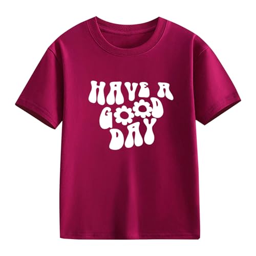 Kids Toddler Girls T-Shirts O-Neck Cute Short Sleeve Summer Beach Vacation Lightweight 𝐐uick Dry Casual2