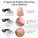 6 Pack Replacement Roller Refill Heads for Electric Foot Callus Remover, Electric Pedicure Tools Refill Heads with Extra, Regular, Fine Coarse 2 Each, Foot File Refill Roller