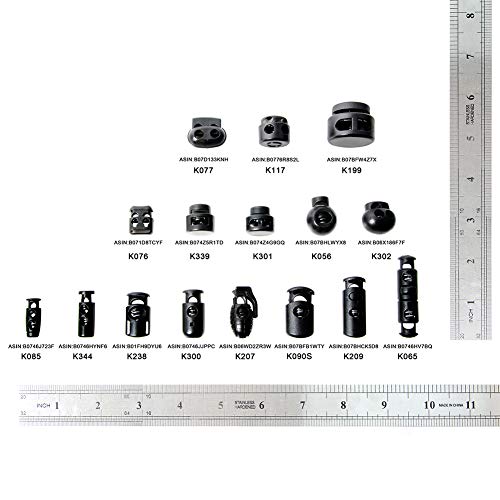 Dyzd K302 Plastic Cord Lock End Toggle Double Hole Spring Stopper Fastener Slider Toggles End thumb #6