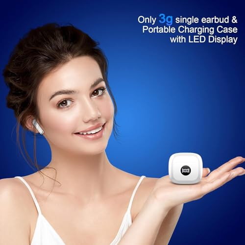 Image of Wireless Bluetooth 5.4 Earbuds, Ear Buds LED Power Display Headphones 6D Stereo, Bluetooth Earbuds in-Ear Noise Cancelling Mic, 40H Playback Mini Case IP7 Waterproof Sports Earphones for Android iOS