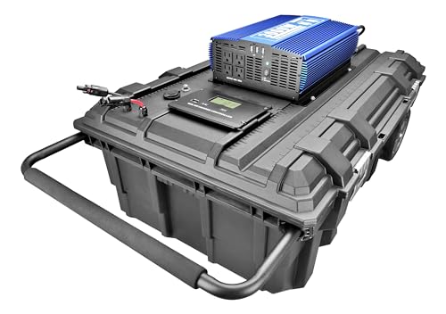 EcoTrekker Solar Generator: Efficient and Portable, up to 10kW Output and 6kWh Battery Capacity (No Inverter, with 6,000Wh Batteries)