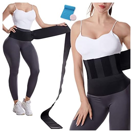 SEVICH Waist Trainer for Women Lower Belly Fat - Waist Trimmer Belt with Loop Wrap Around , Waist Sport Protection Belt, Invisible Workout Belly Band 13ft