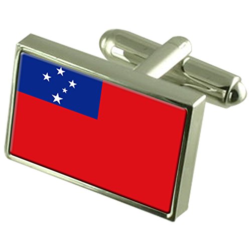 Gemelos de Bandera de Samoa Calidad Premium con Funda Protectora