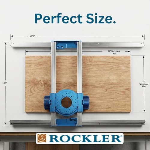 Benchtop Board Slab Flattening Jig – Precision Router Flattening Sled System for Wooden Slabs, End-Grain Boards & Resin Projects – Durable Tabletop Jig Fits Most Woodworking Routers