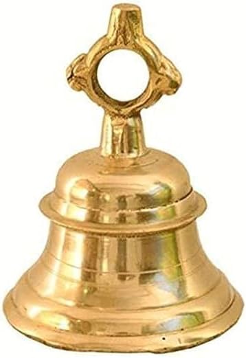 Handmade Solid Brass Decorative Bell, Traditional Design, Gold Finish Hanging Brass Bell School, Outdoor, Indoor, Dinner & Church