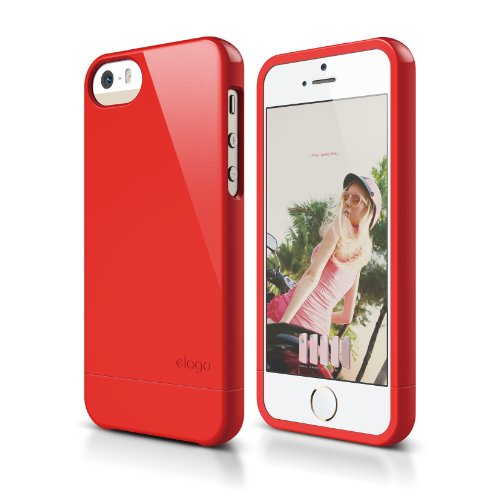 iPhone SE case, elago® [Glide][Extreme Hot Red] - [Mix and Match][Premium Armor][True Fit] - for iPhone SE/5/5S