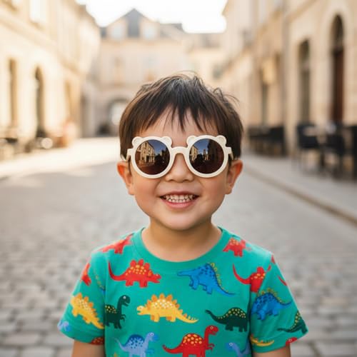 Image of SYGA Kids Goggles, UV Protection Eyewears with Round Shape Monkey Style, Suitable for Age 3 to 8 Years