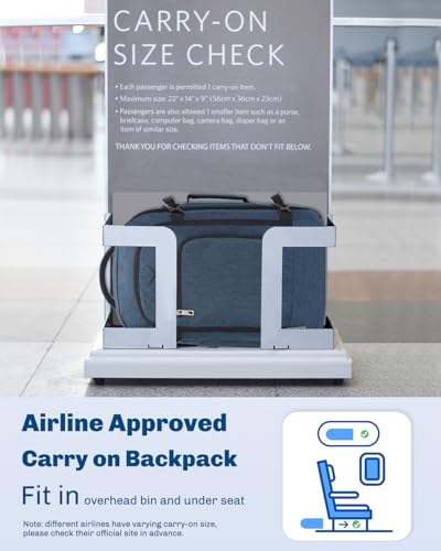 Image of Hynes Eagle Travel Backpack 40L Flight Approved Carry on Backpack Men Large Cabin Weekender Laptop Backpack Women 15.6 inches