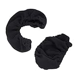 Uonlytech 2Peças Capa Braço Elástica Cadeira de Escritório Proteção Confortável e Durável Escritório e Casa Preta