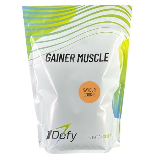 Gainer muscle pour stopper la stagnation physique avec une boisson hypercalorique cookie