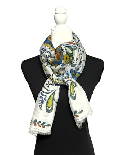 Humble Hilo Vector Art Fashion Scarf or Shawl Vibrant Colorful Patterned Lightweight Neckwear or Wrap for Women2