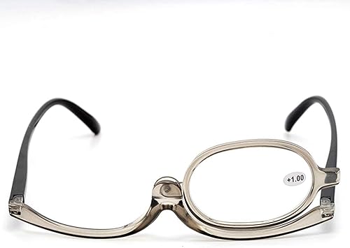 Gafas de lectura con lupa gafas giratorias, gafas de maquillaje, gafas de impresión en color ajustables, deterioro visual