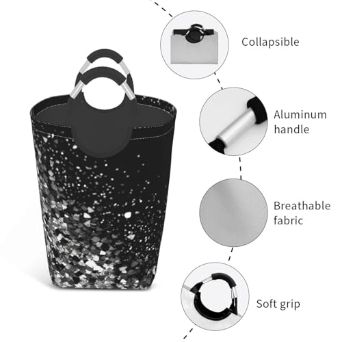 Panier à linge pliable avec poignées solides et structure autoportante - 4