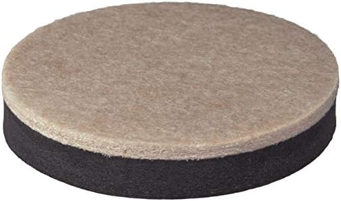 Shepherd Hardware 9407 3 1 2 Inch Reusable Round Felt Furniture Slider Pads 4 Pack Beige Furniture Moving Sliders Amazon Com