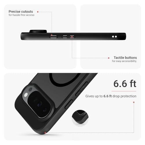 Image of DailyObjects Nimbus 2.0 Magnetic Phone Case Cover Compatible with Google Pixel 10 Pro | Wireless Charging Slim Back Cover | 2 Layer Edge Protection & Shockproof