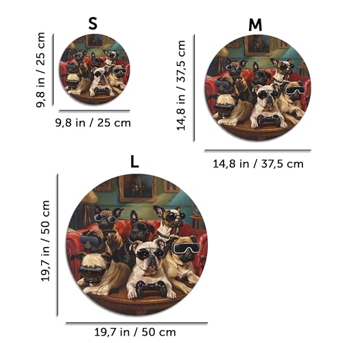Iconic Puzzles - Gamer Dogs, Fantasy Animals, 100% nachhaltiges Holzpuzzle, Geschenke für Kinder und Erwachsene, Größe M, 350 Teile – Ansicht 5