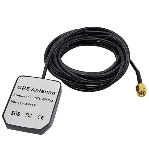NBR GPS 28dbi Antenna with SMA Male Plug Connector Navigation Antenna Magnetic with SMA Male Connector for Car, Jeep, Truck, Marine, Boat, Bus- 1Pc.-image-1