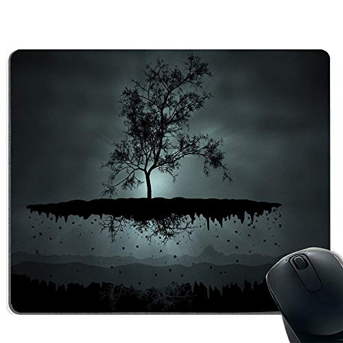 Preisvergleich Produktbild Schwimmende Baum-Mausunterlage, rutschfeste Gummibasis und genähte Rand-Mausunterlage