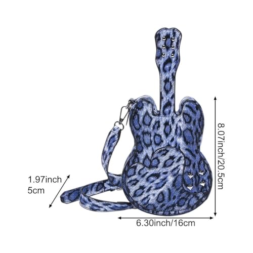 Sac à main guitare léopard idéal pour le shopping et sorties