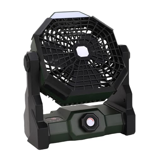 Ventilador de iluminación recargable AUNMAS portátil para combatir el calor en camping 3