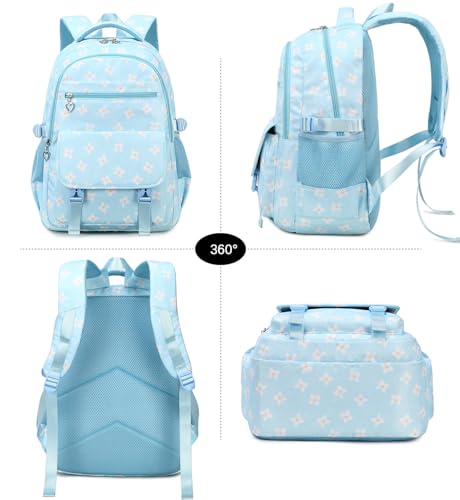 Joyfulife School Backpack and Lunch Bag Set for Girls, Lightweight Teen Backpacks for Girls School Bags Kids Backpack with Lunch Box and Pencil Case by Joyfulife - Used condition - Image 5