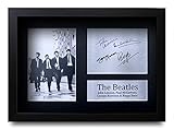 ✯ Ein Geschenk, das sie werden tatsächlich LOVE - Seien Sie eine Melodie Hitter mit diesem signiert & gerahmt, gedruckte Foto des Beatles! Ein Chartstürmern Geschenk für sie und Multi platin Gebende Punkte für Sie!