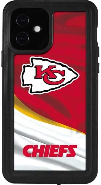 Skinit Waterproof Phone Case Compatible with iPhone 12 - Officially Licensed NFL Kansas City Chiefs Design