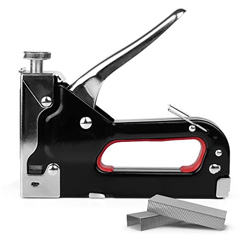 Staple Gun & Nail Gun with Lifting Lip, Black