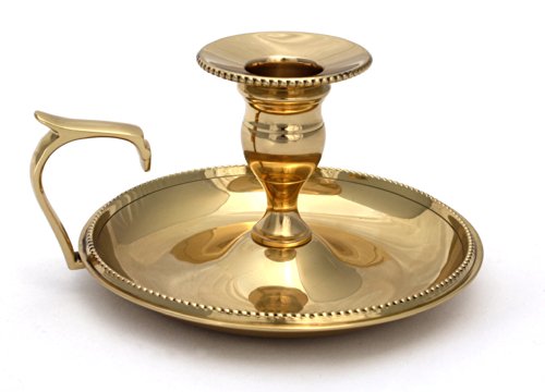 Brass & Silver Traditions Bristol Chamberstick, 3-Inch