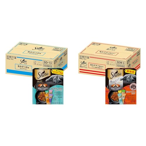 �y�Z�b�g�����z�V�[�o (Sheba) �f���I �L���b�g�t�[�h �|�݂������Z���N�V���� ���L�p 200g×12��(�P�[�X����) + �V�[�o �f���I �L���b�g�t�[�h ������V�[�o �|�݃`�L�����d���� �`�L���Ƌ���̖��߂��� ���L�p 200g×12��(�P�[�X��