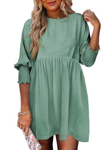 Dokotoo Womens Plus Size Summer Spring Dresses for Women Empire