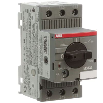 MS132-0.4, Manual Motor Starter; 0.25-0.4A; 690V; Thermal/Magnetic; MS132 Series