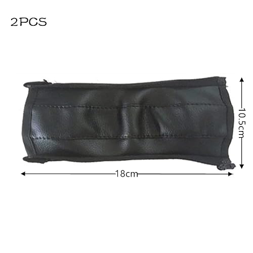 Miniatura 2 de Funda protectora para reposabrazos de cochecito de bebé, 2 fundas para asas de cochecito con cuero con cremallera, fundas de correa de cochecito de