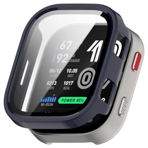 YAODLE For Amazfit Bip Max �J�o�[ PC�f�� �S�ʕی� �h�o �L�Y�h�~ �y�ʁi�u���[�j
