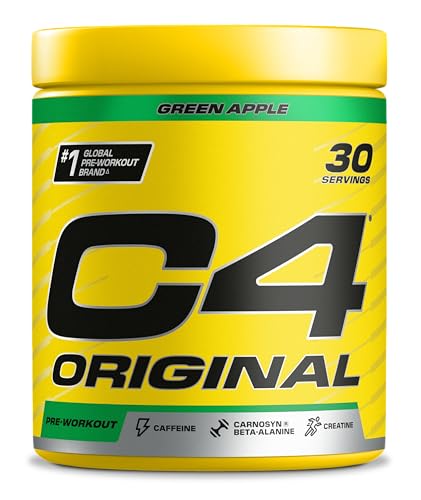 C4 Original - Suplemento en polvo para preentrenamiento - Manzana verde | Bebida...