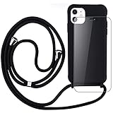 ❤【Materiales Funda】La cubierta flexible suave ultra delgada del silicón de TPU, el material es durable, rasguña resistente y antideslizante y suciedad-resistente con la tecnología que absorbe de choque Con el componente antiamarillejo. Funda para Apple iPhone 12 con cordon, muy resistente, no toma humedad ni olor.