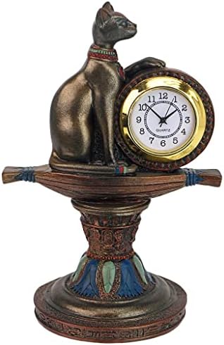 Design Toscano QL2095 Bastet's Egyptian Altar Timepiece