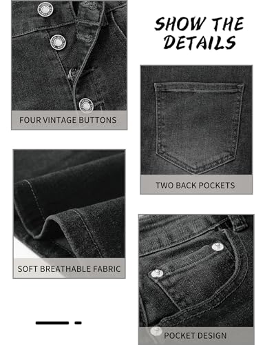 Womens Long Denim Skirt Casual A-Line Stretch Jean Skirt for Women High Waisted Vintage Denim Maxi Skirt with Pockets Blue4