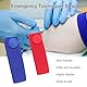 Stauschlauch, Medical Nurse Tourniquet, 2 Stück Tourniquet, Venenstauer, Elastisches, Wiederverwendbar, Stauschlauch Für Outdoor-Sportarten, Einfache Handhabung (Rot+Blau)