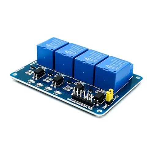 TAITANGEL 5V All The Way Relay Module KY-019 1/2/4/6/8 Road optocoupler Relay Module with optocoupler Isolation (Size : 4 Way optocoupler)