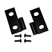 Rugged Ridge 11202.03 Black Lower Door Hinge - Pair