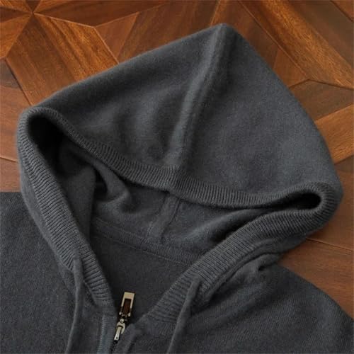 Man 100 Percent Wool Solid Color Loose Fitting Long Sleeved Cashmere Sweater3