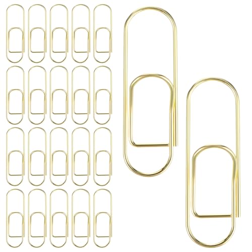 Porte-stylo en métal doré élégant lot de 60 boucles clips pour vos agendas