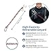 Rigrig Scuba Diving Reef Hook - 316 Stainless Steel Double Reef Cord Hook with Anti-seawater Corrosion & Retractable Lanyard for Dive Safety