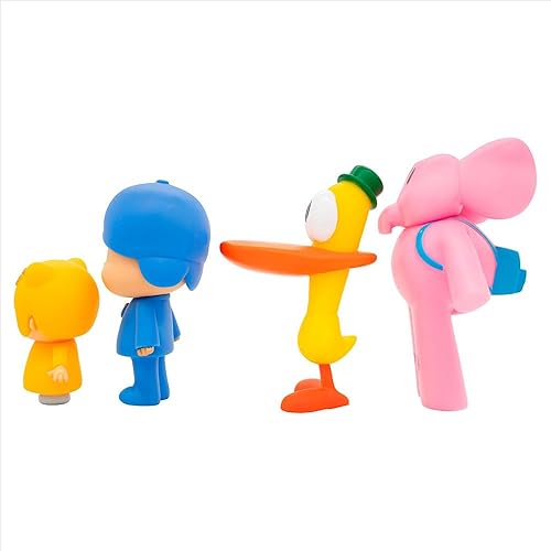 Miniatura 5 de BANDAI - Pocoyo - Super Figuras Pocoyo y sus amigos, paquete de 4 figuras FA77750 Multicolor Explora el mundo con Pocoyo y sus amigos: Adorables